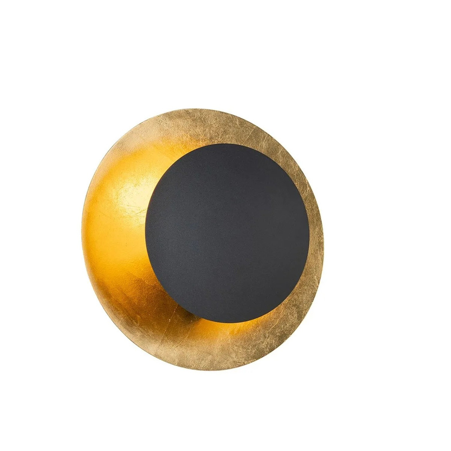 QAZQA Art Deco Wandleuchte Emilienne in Schwarz und Gold aus Stahl mit E27 Fassung und dimmbarer Funktion - Bild 2