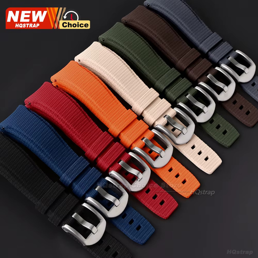 HQstrap Uhrenarmband Kautschuk, Schwarz, Unisex, 20mm 21mm 22mm - Bild 2