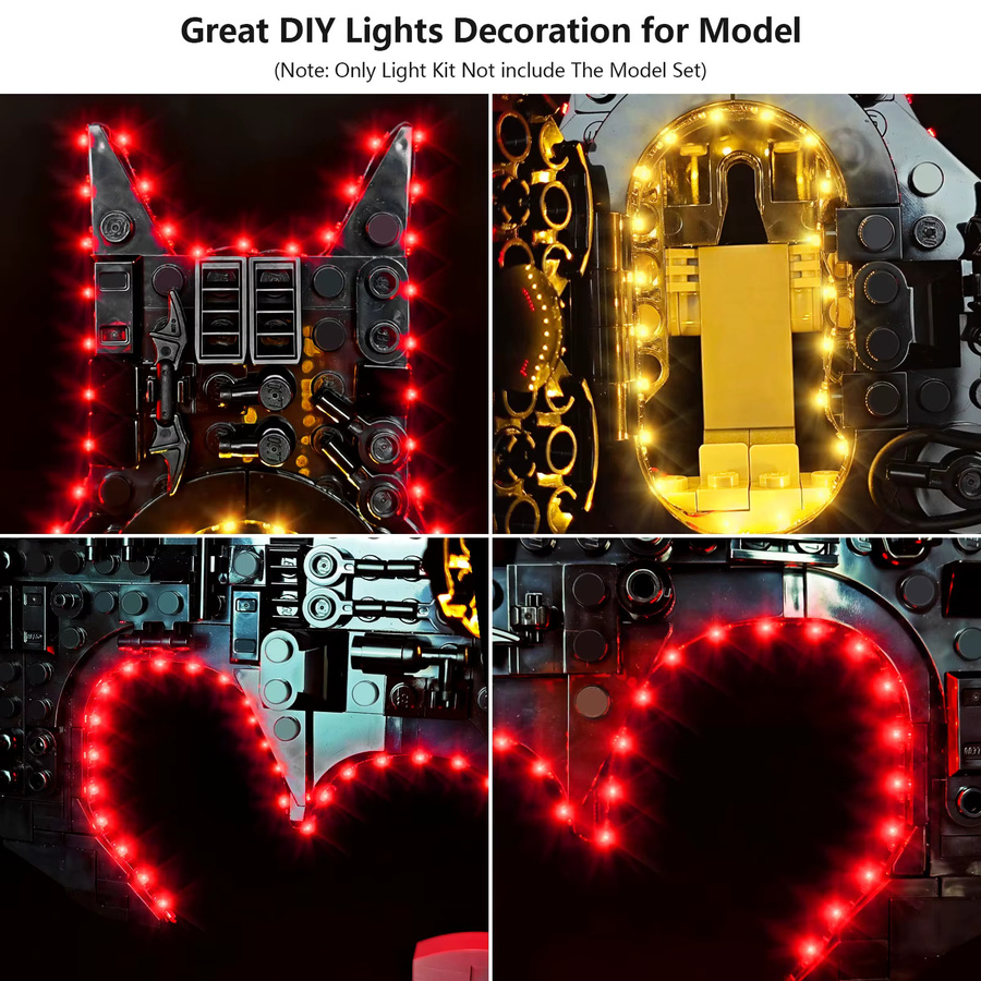LYBMTWF LED-Beleuchtungsset, kompatibel mit Lego 76330 Bausteinen - Bild 2