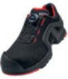 uvex Sicherheitshalbschuhe S3 SRC aus Mikrovelours in Schwarz/Rot, Größe 47 - Bild 1