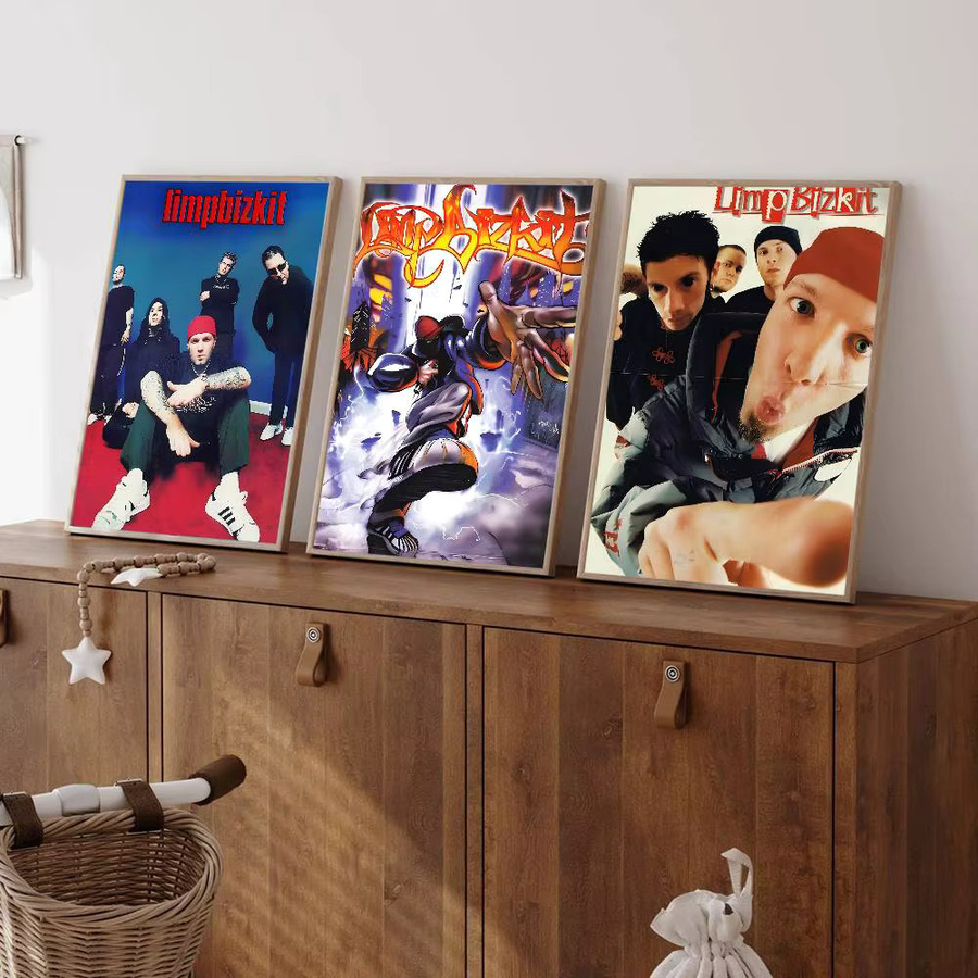 Limp B-Bizkit Film-Poster als Retro-Kraftpapier-Aufkleber für deine ästhetische Wanddekoration in Mehrfarben - Bild 3
