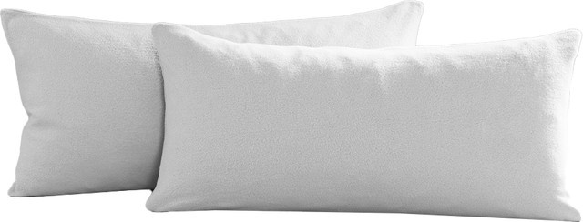 Dreamtex Nicki-Kissenbezüge 2er-Set in Anthrazit, Grau und Silber, B/H: 40 x 80 cm - Bild 1