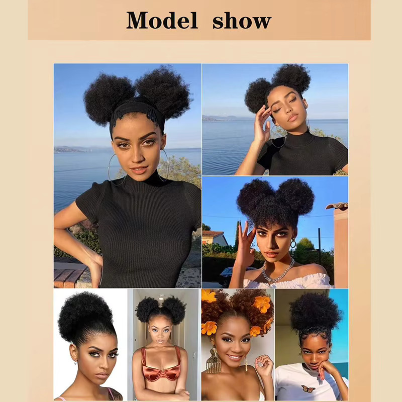 ISIGROSI Afro Pferdeschwanz Extensions, Synthetisch, Damen - Bild 6