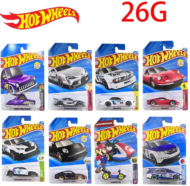 Hot Wheels Mainline Serie 2026 G Case Ferrari Dino 206 GT 20 Toyota GR Supra, Sammler-Automodell, 1:64, ab 3 Jahren - Bild 1