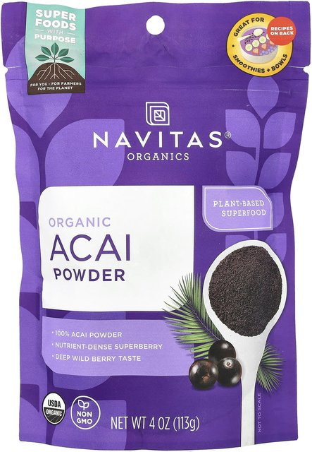 Navitas Organics Bio-Acai-Pulver 113 g - Bild 1