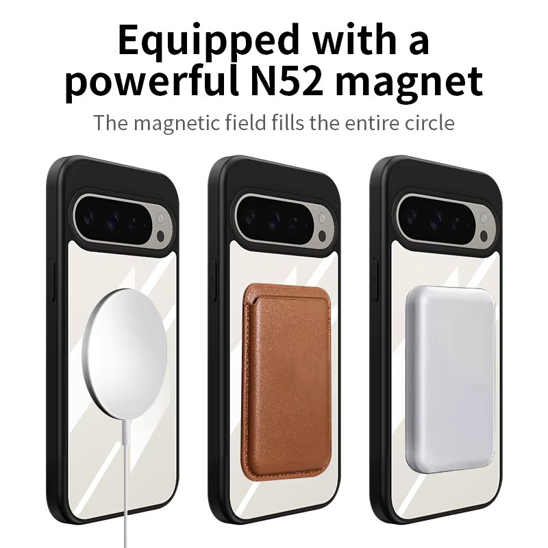 Dolob Magnetische Handyhülle mit rotierender Getriebehalterung für Google Pixel 8 9 Pro 8A 9A 9pro XL, transparente PC-Schutzhülle mit Anti-Drop-Funktion - Bild 4