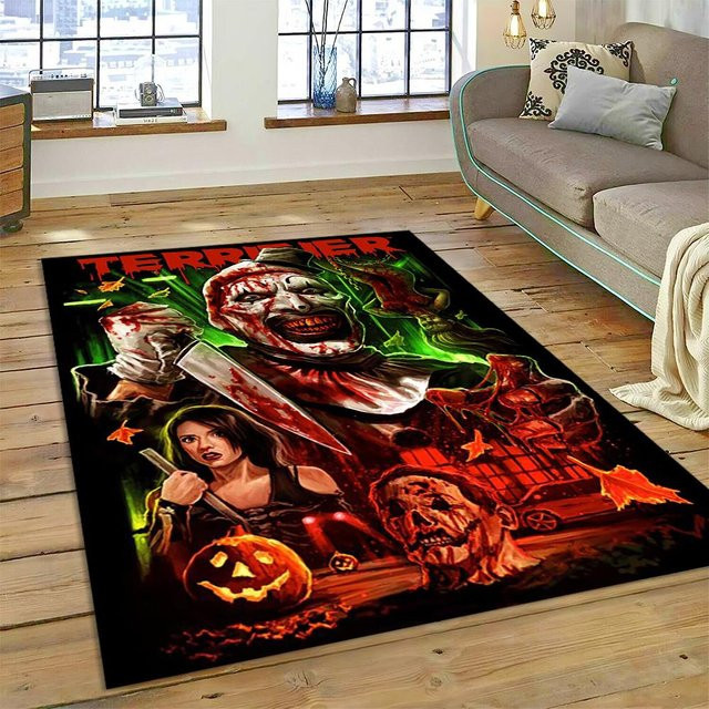 Karpetti 3D Terrifier 3 Horror Clown Teppich, Mehrfarbig, B/T: 120 x 160 cm - Bild 1