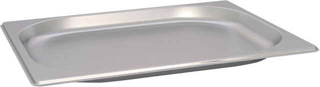 Schneider GN 1/2 Gastronormbehälter aus Edelstahl in Silber, Volumen: 0,8 l, Höhe: 2 cm - Bild 1