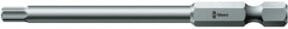 Wera 840/4 Z Sechskant-Bits Hex-Plus BO, SW (metrisch), Farbe: Silber, Größe: 2,5 mm, Länge: 8,9 cm - Bild 1