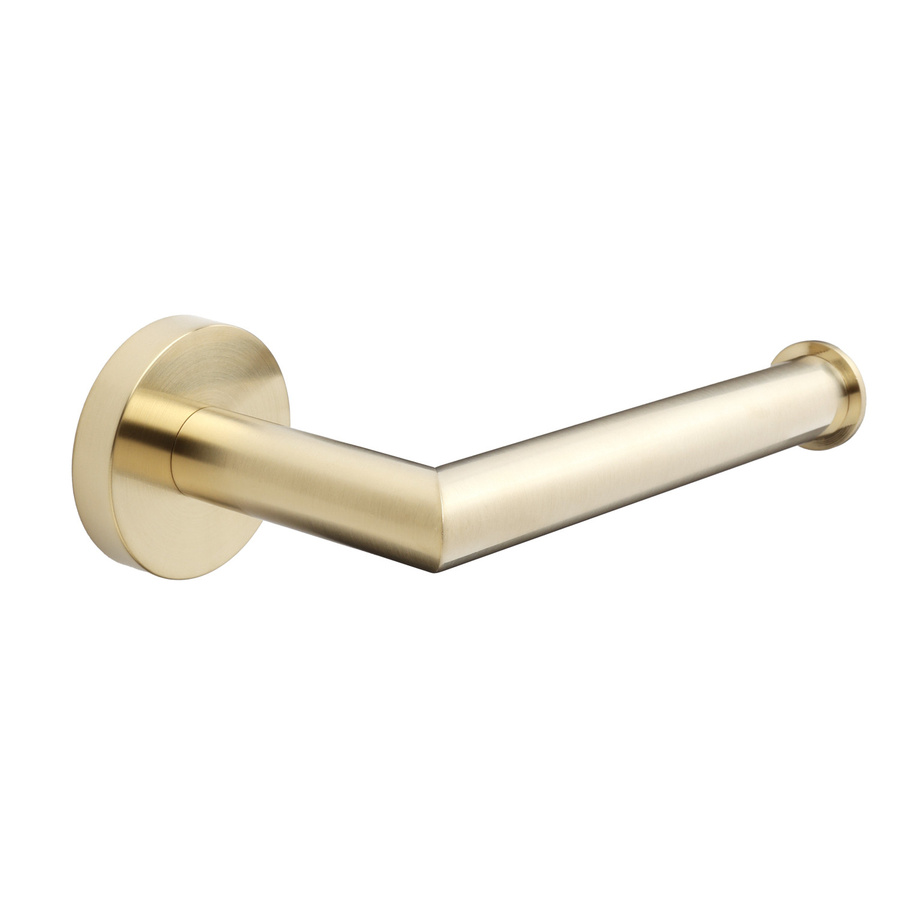 Toilettenpapierhalter Ayanna von HudsonReed in satiniertem Gold aus Metall, Wandmontage - Bild 1