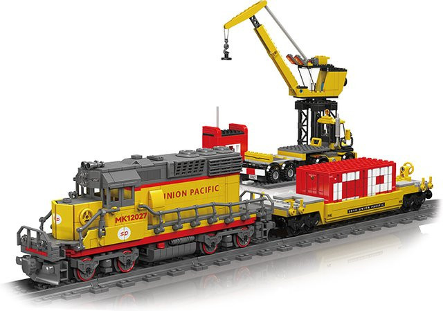 Mould King 12027 Motorized EMD SD40-2 Express Train Model Trains Blocks Union Pacific - Bild 1