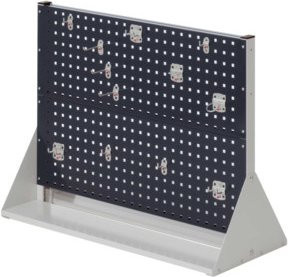 Kappes Stellwand RasterPlan Gr. 2 doppelseitig in RAL 7035 Grau und RAL 7016 Schwarz mit Ausstattung 2 - Bild 1
