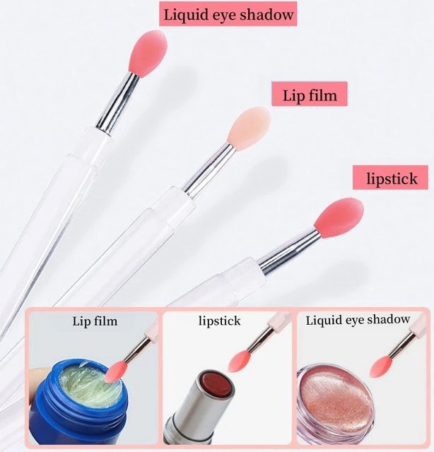 Silikon-Lippenpinsel mit Deckel, Mini, Unisex - Bild 1