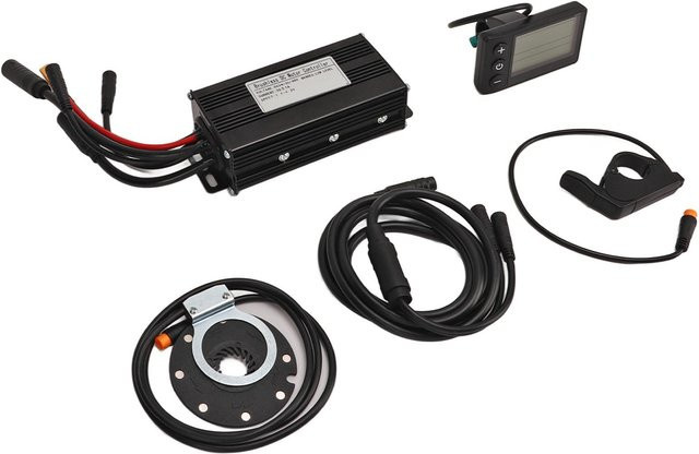 West Biking 26A Bürstenloser Motorcontroller S866 Display mit Tretlagersensor und Daumengasgriff für Lithium-Fahrräder in Schwarz - Bild 1