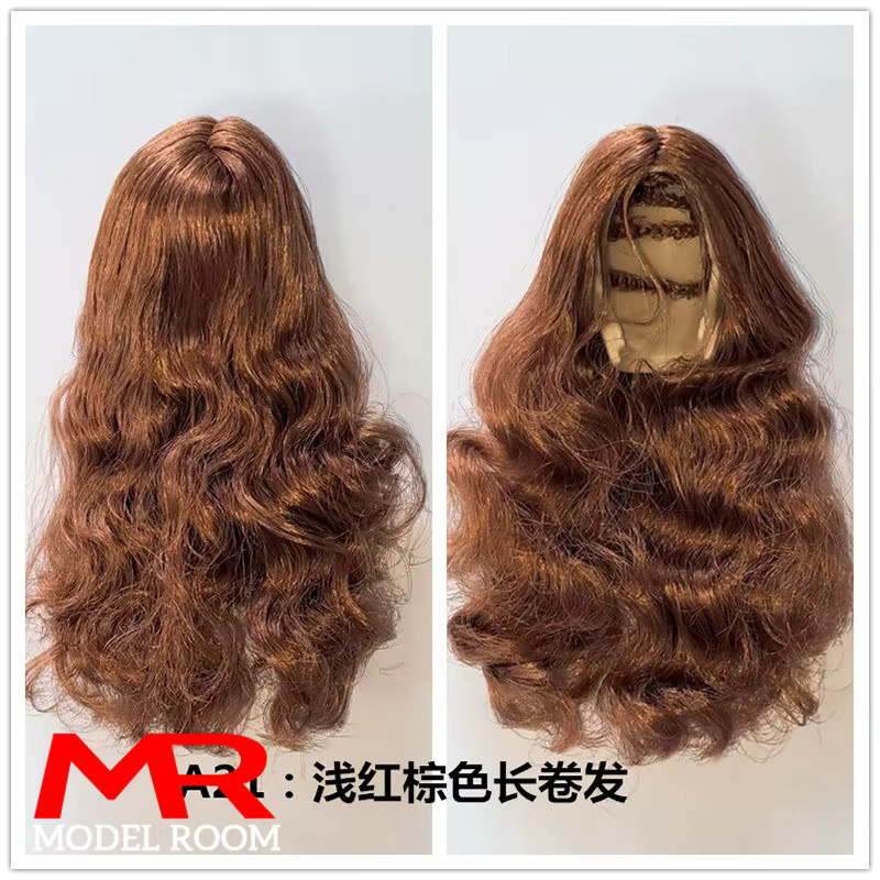 YMT I8 Kopf Sculpt, 1/6 weibliche Kopf Sculpt Haar Abdeckung, Lange Haare Perücke - Bild 2