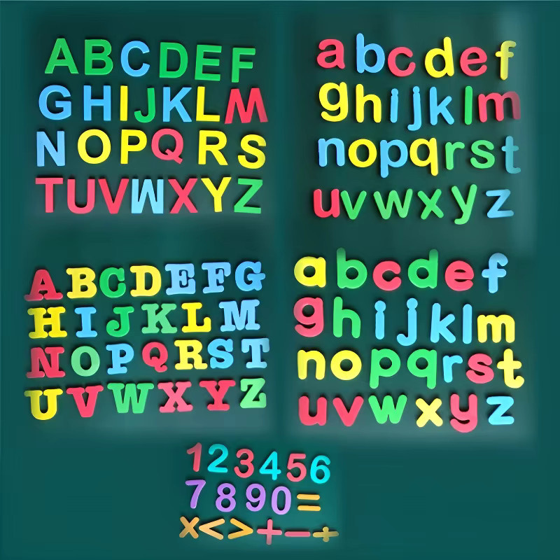 soulbao Magnetaufkleber, Buchstaben und Zahlen, Bunt / Mehrfarbig, Metall - Bild 3