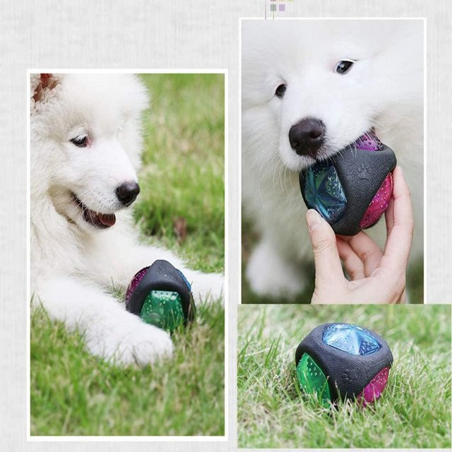 KONNWEI Gummi Hundeball, Bissfester Ball, Zahnpflege Spielzeug - Bild 1