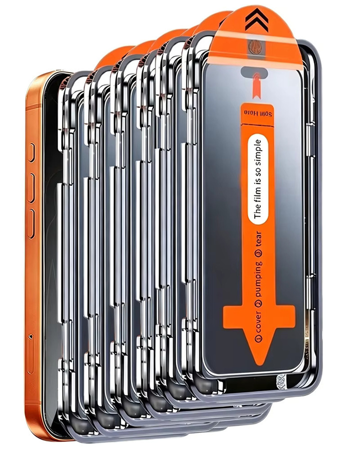NNBILI Vollflächiger Sichtschutz-Displayschutz für iPhone 17 16 15 14 13 12 11 Pro Max und Mini Serie, Transparent - Bild 5