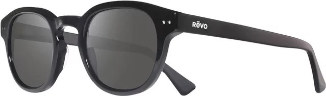 Revo Sterling Sonnenbrille, Unisex, Vollrand, Rund, Acetat, Schwarz - Bild 1