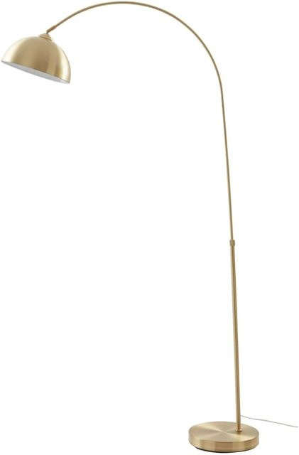 Lindby Stehlampe Lennart Bogenleuchte Modern aus Metall in Gold/Messing, 1-flammig E27, Höhe: 183 cm, Breite: 92 cm, Tiefe: 30 cm - Bild 1