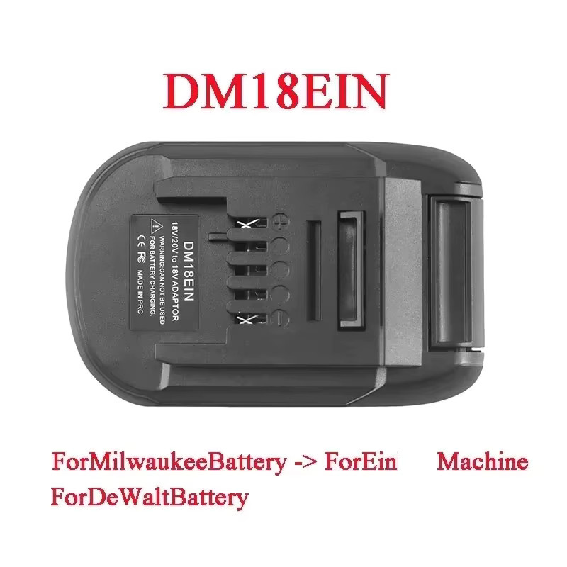 Adapter Konverter für Makita, DeWalt, Milwaukee und Bosch Li-Ion Akkus in Schwarz - Bild 3