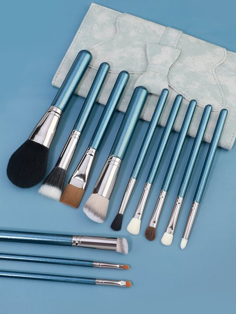 RANCAI Make-up-Pinsel-Set, 12-teilig, synthetische Fasern, Unisex - Bild 1