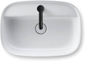 Duravit Aufsatzbecken Zencha in Weiß Matt, Ovales Keramikwaschbecken, Breite: 55 cm, Tiefe: 39 cm