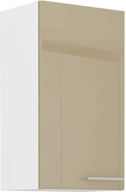 Hängeschrank Lara für deine Küche in Cappuccino Beige Hochglanz mit 2 Einlegböden, Breite: 40 cm - Bild 1