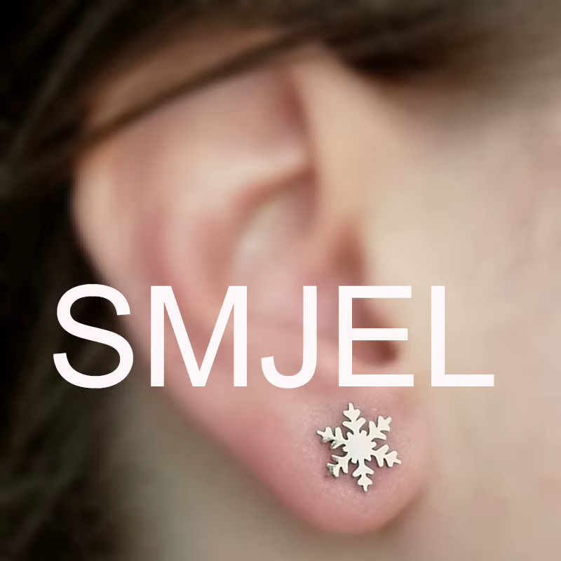SMJEL Ohrstecker Weihnachtsbaum, Silber, Damen, Mädchen - Bild 2