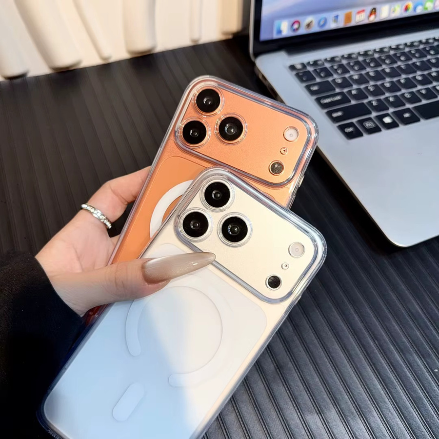 SUNWARD MagSafe Handyhülle aus mattiertem transparentem Glas für iPhone 16 15 14 13 12 Pro Max Plus und iPhone 17 mit kabelloser Ladefunktion - Bild 4