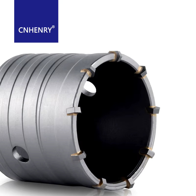 CNHENRY SDS Plus Lochsäge Set mit TCT Hartmetall-Bits für Beton, Ziegel und Zement, Farbe: Silber, Durchmesser: 30,0 mm - Bild 3
