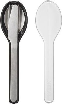 Mepal Besteck-Set Ellipse 3-teilig aus Edelstahl in Nordic Black matt mit Etui - Bild 1