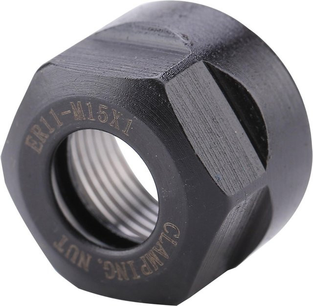 Kkmoon ER11 Spannzange mit Spannmutter und Bit-Halter in Schwarz, M15 x 1 ER11A - Bild 1