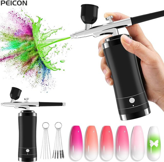Peicon Airbrush mit Kompressor, Unisex - Bild 1