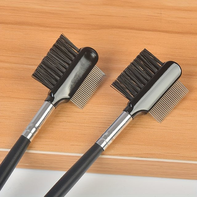 Mojeisi Wimpernbürste aus Edelstahl, Schwarz, Unisex - Bild 1