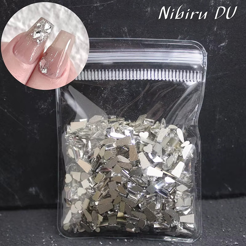 Nibiru DU Nagel Strass, Mini Diamant Steine, Klar, Glänzend - Bild 1