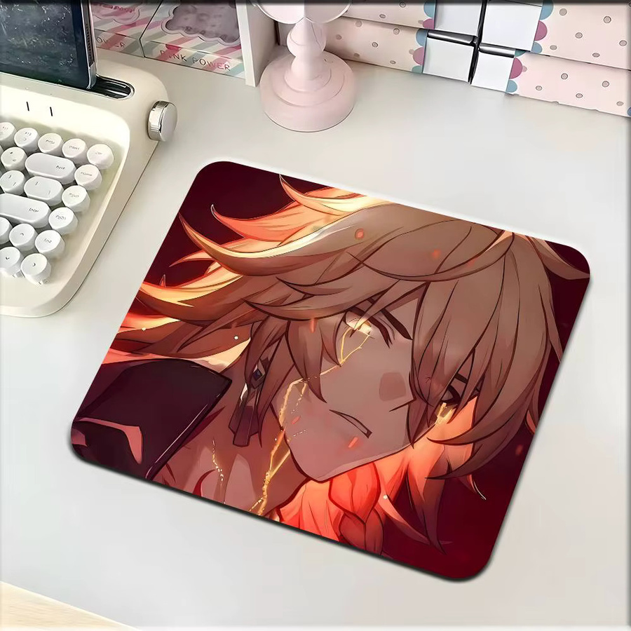 Moetch Honkai Star Rail Anime Mydei Mauspad für Tastatur und Laptop, rutschfest, Multicolour - Bild 4