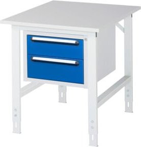 Rau Arbeitstisch Tom KM03 höhenverstellbar, Farbe: grau, B/T/H: 75 x 100 x 76-108 cm - Bild 1