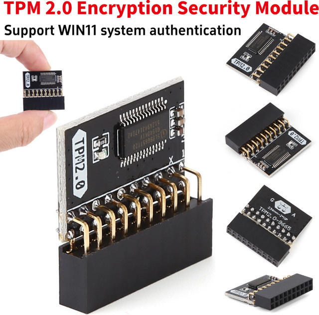 Gigabyte TPM 2.0 Modul 20-Pin Remote-Karte für Motherboard Ersatzteil in Schwarz - Bild 1