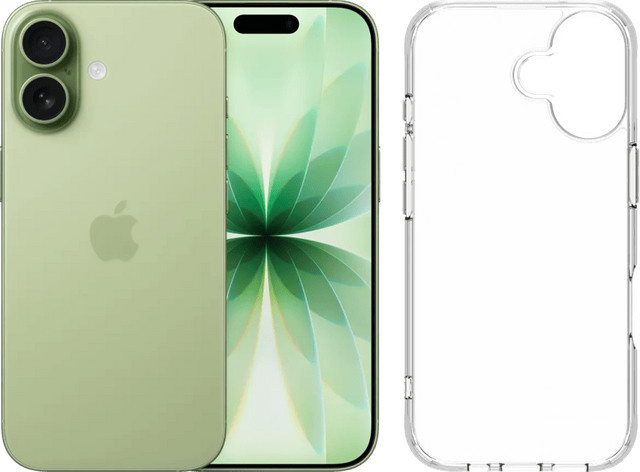 Apple iPhone 17 512GB Grün mit BlueBuilt Protective Backcover Transparent - Bild 1