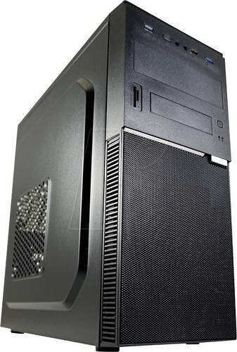 LC Power LC-7041B-ON Midi-Tower ATX PC-Gehäuse in Schwarz mit USB-C und USB-A - Bild 1