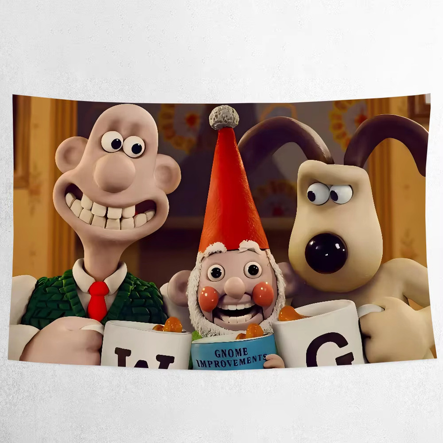 Personalisierbares Walle und Gromit Geburtstag Party Banner als dekoratives Poster für Kinderzimmer und Fotografie, Mehrfarbig - Bild 5