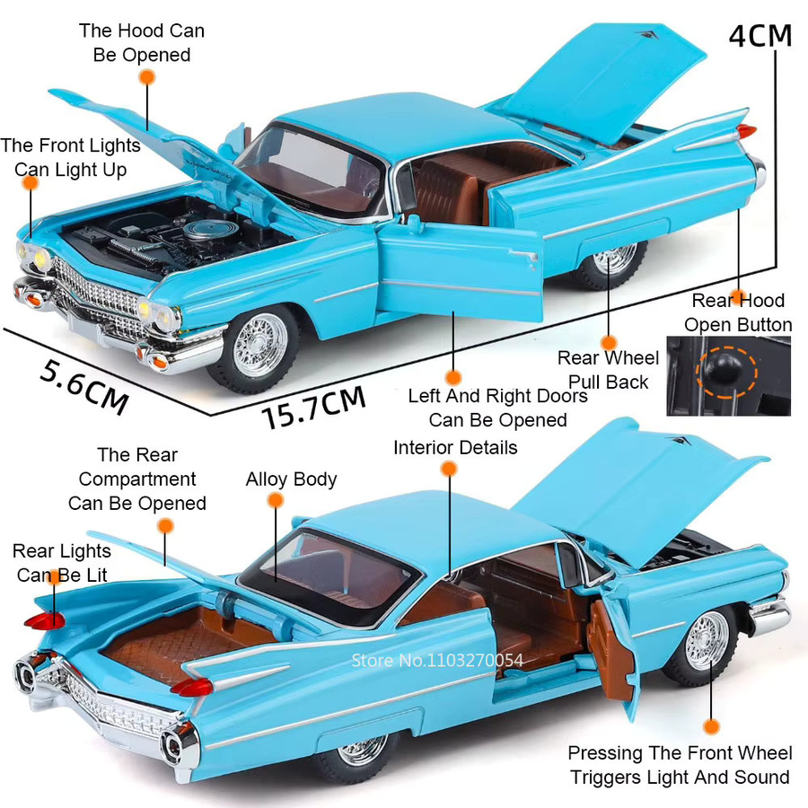 MAKEDA Eldorado BYD U9 Sportwagen Modell, 1:32, mit Licht und Sound - Bild 1