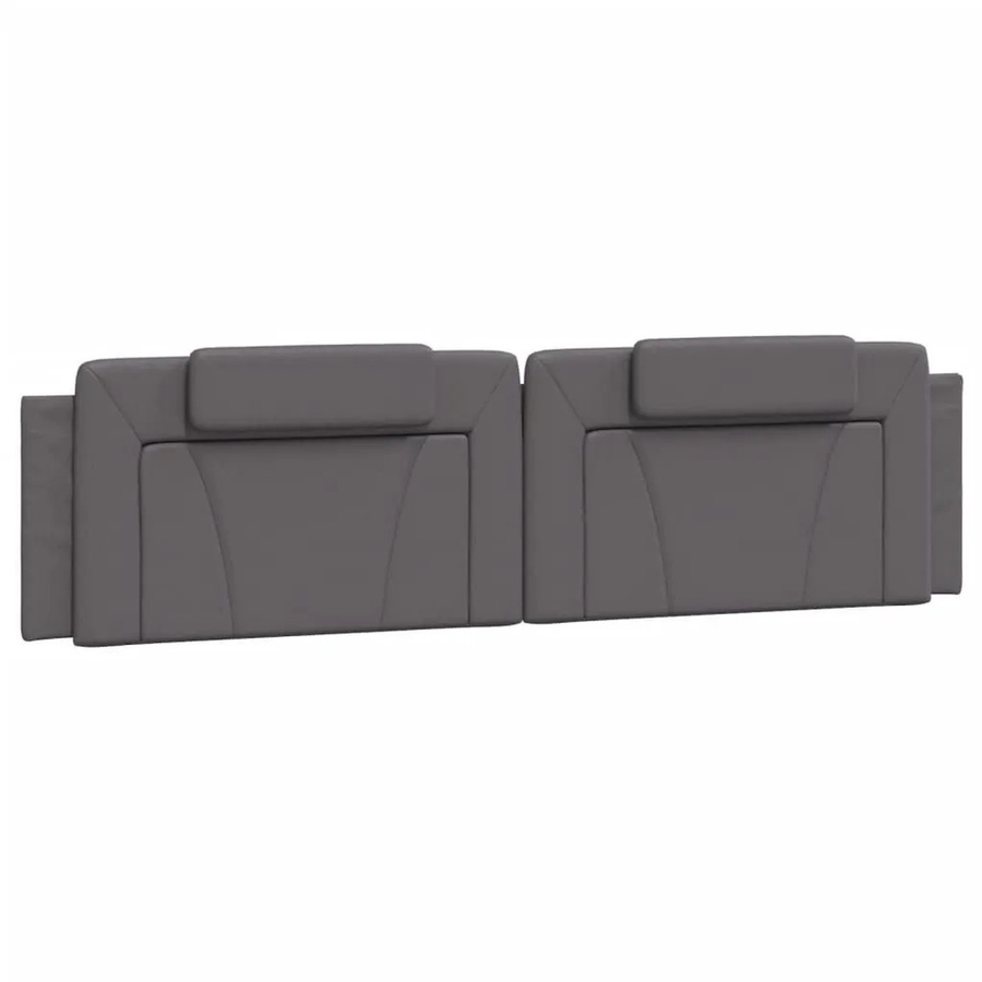 vidaXL Kopfteil-Kissen Viana Grau 200 cm aus Kunstleder - Bild 2