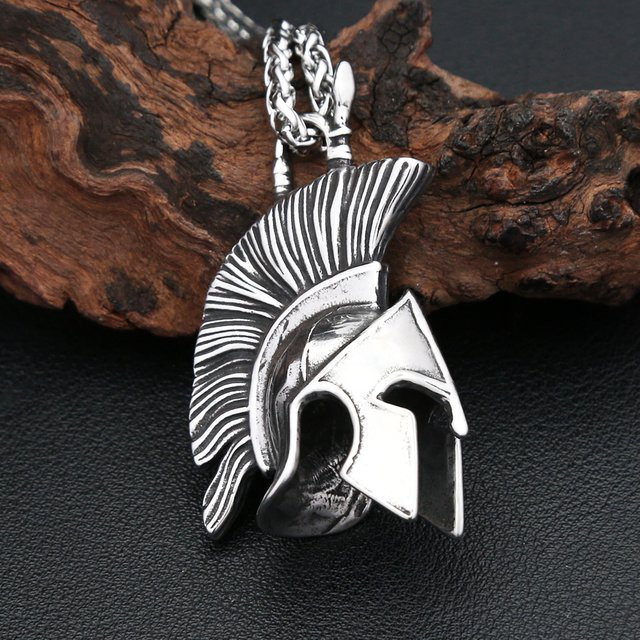 NORTHMAN Halskette Spartan Warrior Anhänger, Edelstahl, Herren, Silber - Bild 1