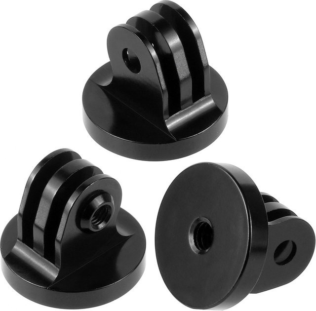 SZKOSTON Stativhalterungs-Basiseadapter aus Aluminiumlegierung in Schwarz für GoPro HERO 13 12 11 10 9 und Insta360 X5 sowie kompatibel mit DJI Zubehör - Bild 1