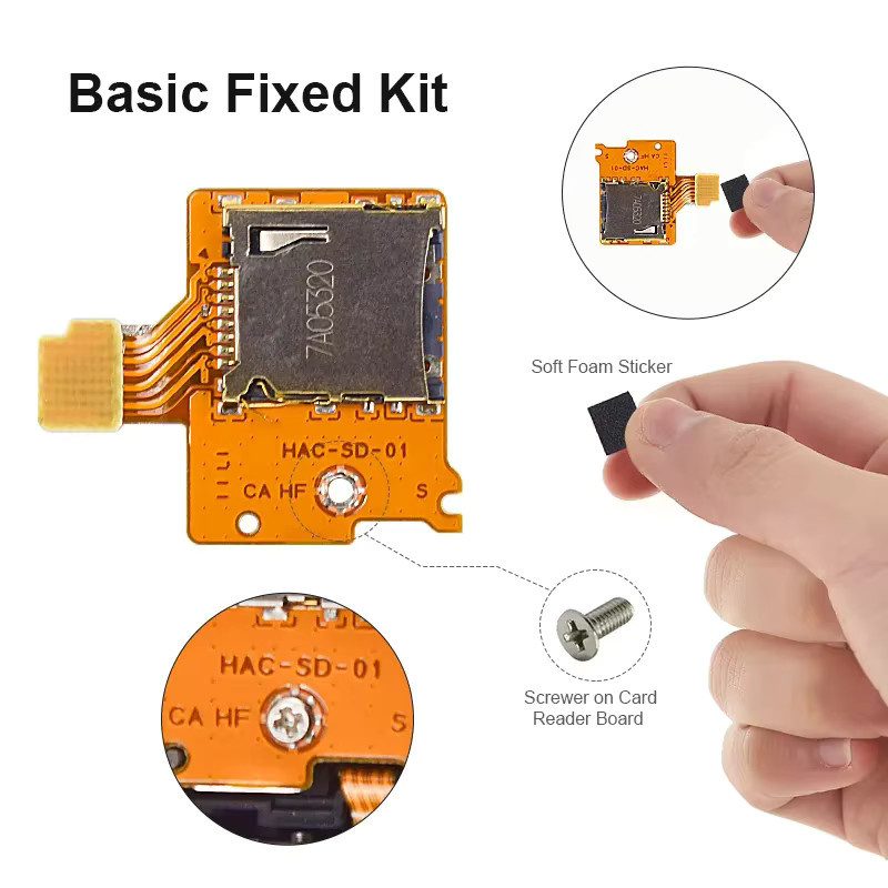 DATA FROG Micro SD Card Slot Reader Board als Ersatzteil für die Nintendo Switch Konsole - Bild 2
