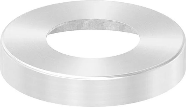 FeNau Abdeckrosette aus Edelstahl in Silber Matt für Rundrohr Ø 42,4 mm, Durchmesser: 85 mm, Höhe: 15 mm - Bild 1