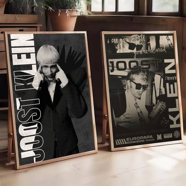 Moetch Wanddekoration Joost Klein Singer Poster, selbstklebender wasserfester Papieraufkleber, Mehrfarbig, Rechteckig - Bild 1