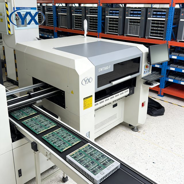 YXING SMT660-F Automatische 6-Kopf Vertikale Bestückungsmaschine Hochpräzise SMD-LED-Montagemaschine in Weiß - Bild 1